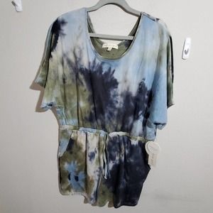 New Madden girl tie dye camo romper plus‎ XXL